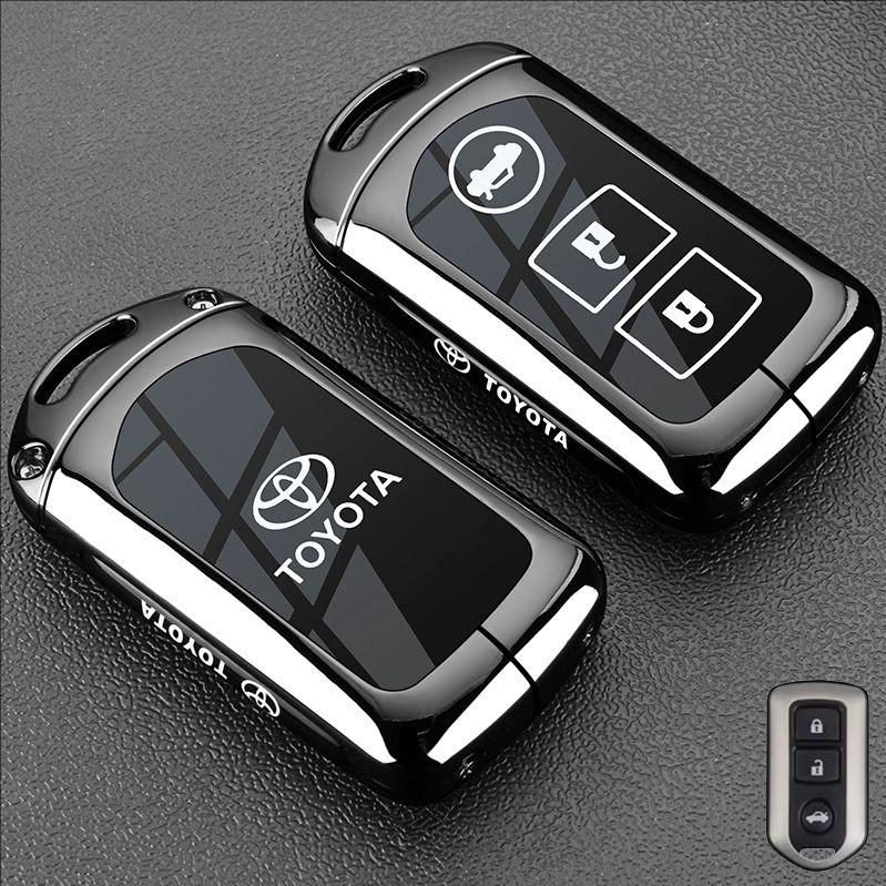 Zinc Alloy Key Cover for Toyota Vitz Camry Corolla RAV4 Highlander Avalon Yaris L - Replacement Key Case for Zihao ZixuanYOTA Yi LH5