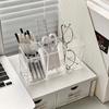 Transparent Eyebrow Pencil Brush Holder Desk Acrylic Organizer For Cosmetics Makeup Organizer Boxes Brush Containers Storage Box