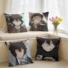 Bungo SStray Dogs Anime Cushion Cover Square Short Plush Pillow Case Living Room Sofa Home Decor Funda X