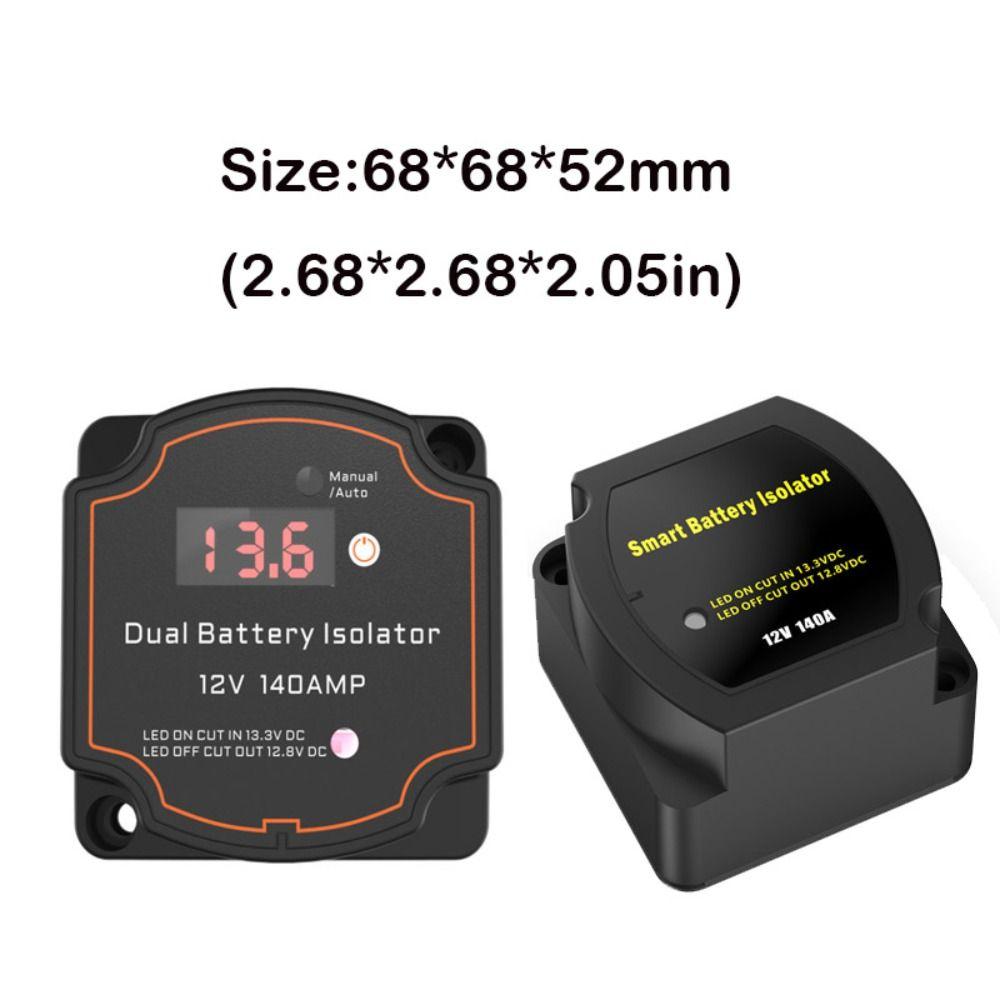 Smart Dual Battery Isolator 12V 140A Durable Voltage Sensitive Relay Advanced VSR Voltage Setting For Camper Car RV Boat