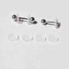 Pack of 100 Clear Disc Pads Set Earrings Back Stopper Earlobe Support Patches