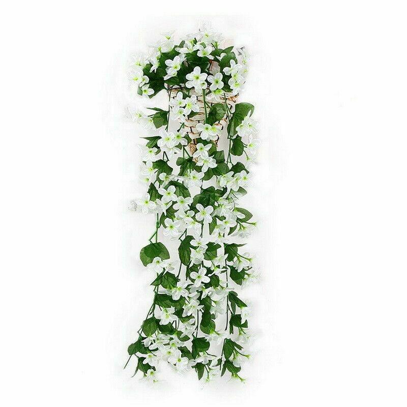 Artificial Fake Hanging Flowers Vine Plant Home Garden Decoration Indoor Outdoor