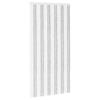 Insect Screen Door Curtain Chenille Light Grey and White 100 X 200 Cm