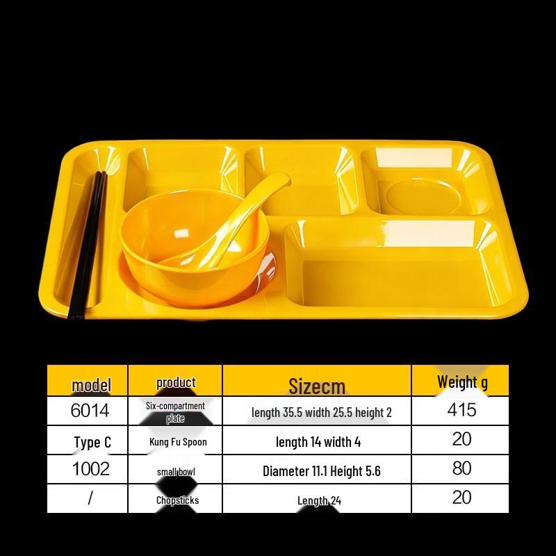 

Melamine Divided Cafeteria Tray