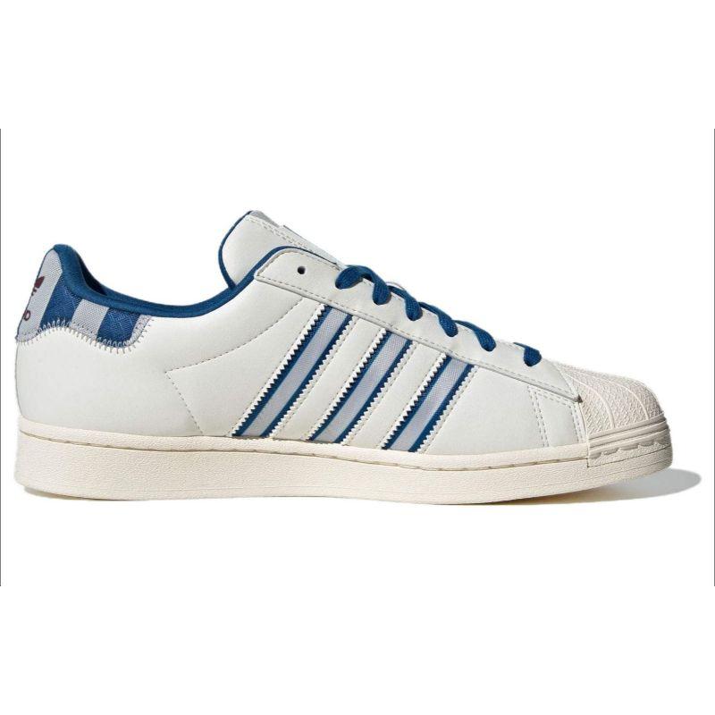 Adidas Originals Superstar Weiß Blaue Sneaker IE7307