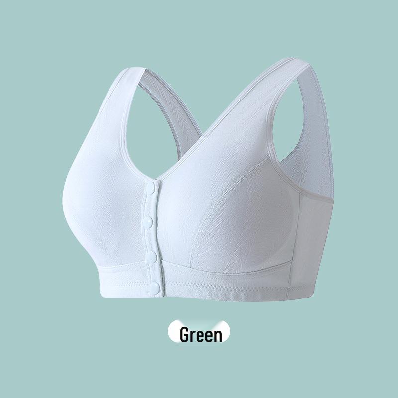 Zhangyan Modal Wire-Free Plus Size Front Closure Bra for Mature Women
