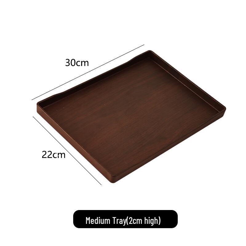 ZISIZ Hotel Non-Slip Rectangular Serving Tray