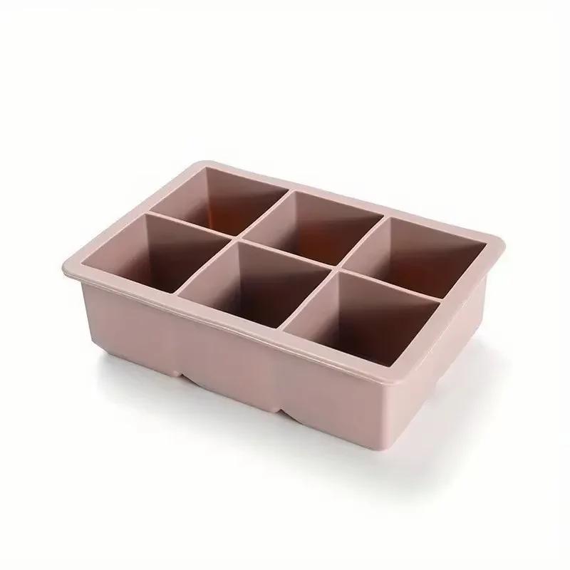 Ice Cube Tray Large Silicone Ice Cube Molds with Removable Lids Large Square Ice Cube Molds Easy Release Reusable BPA Fr