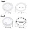 4 6 Inch Round Deck Plate Marine Access Boat Pection Hatch Cover Plate Cut Out ABS Plastic Clear Boat Deck Hatch