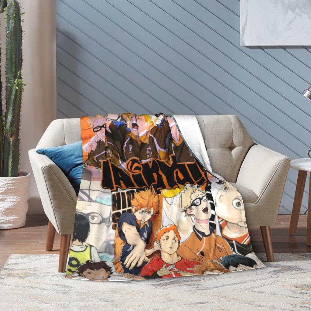 Haikuu Japan Manga Blanket Super Soft Warm Throw Blankets for Sofa 50x60 Inch Multiple Sizes Plush Thin Quilt