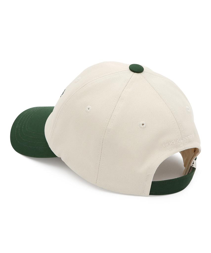Eondeokeonteulol All-Season Cotton Color Block Logo Soft Top Ball Cap Unisex Baseball Cap College Crew / Authentic B B / Green