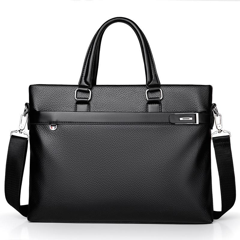 Men's Bag New Business Commuter Briefcase Laptop Bag Men's Horizontal Shoulder Messenger Bag