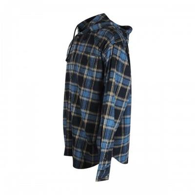 Camisa con capucha a cuadros para hombre Diesel