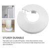 10Pcs Radiator Pipe Cover, White Plastic Pipe Covers Sleeve, Tidy Decoration for 17 Mm Diameter Pipe, White Radiator Pipe Covers