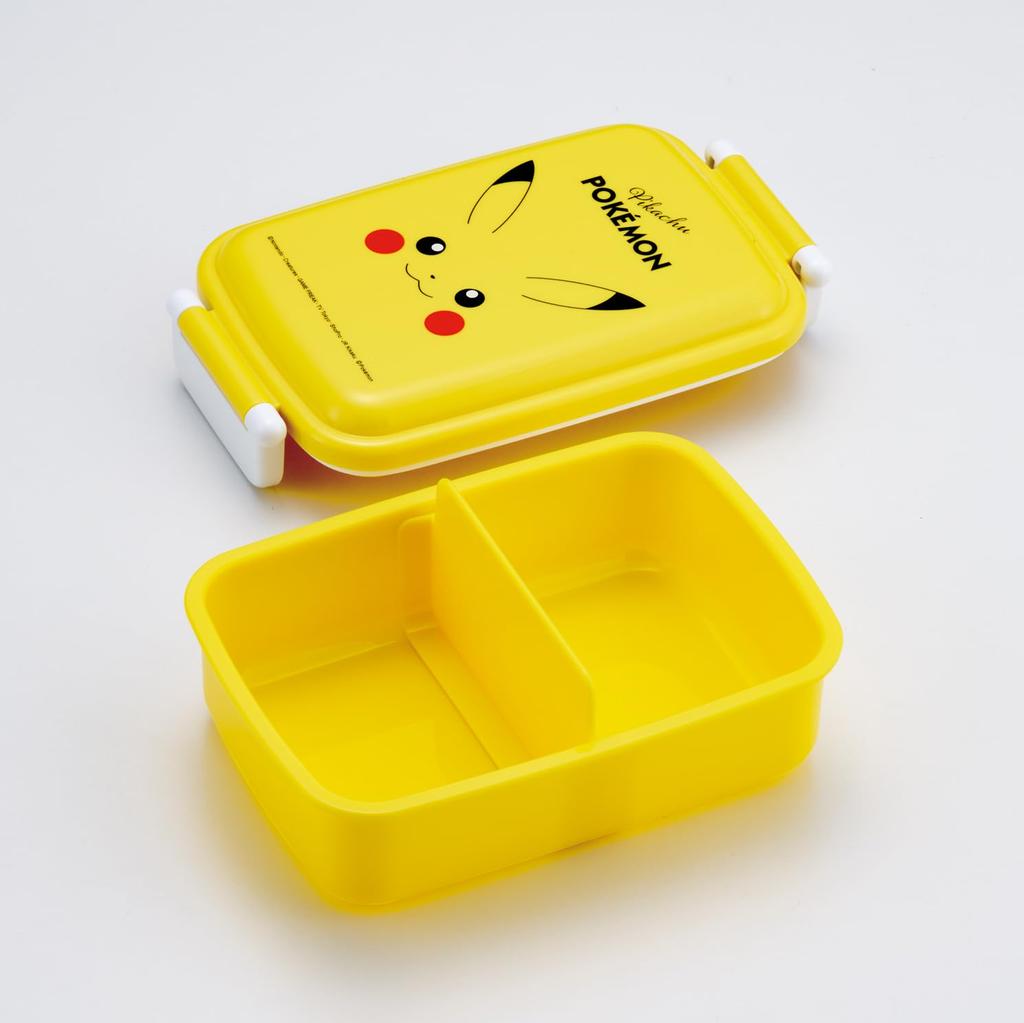 Skater Lunch 450ml with a Soft Single Made In Pikachu Face Size for Boys and Girls Children's Box, Capacity, Dome-Shaped Lid, Tier, Japan, Pokémon