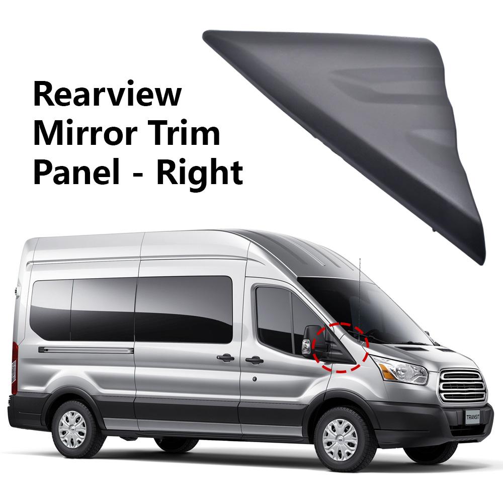 Car Side Rearview Mirror Triangle Trim Cover Molding Corner Panel For Ford Transit 150 250 350 350HD 2015-2021 CK4Z-16004-CA