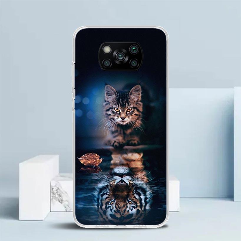 Cool Animal Big Cat Tiger Phone Case For Xiaomi Poco F7 Ultra X5 X6 X7 Pro M7 Redmi 15C 15 13C 13 12C 12 10C 10 10A 9 9C 9A 9T C