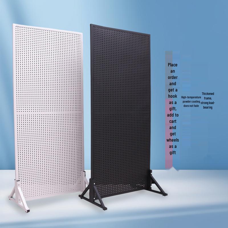 Pegboard Shelving Mobile Accessories & Jewelry Rack Vertical Floor Display for Tools
