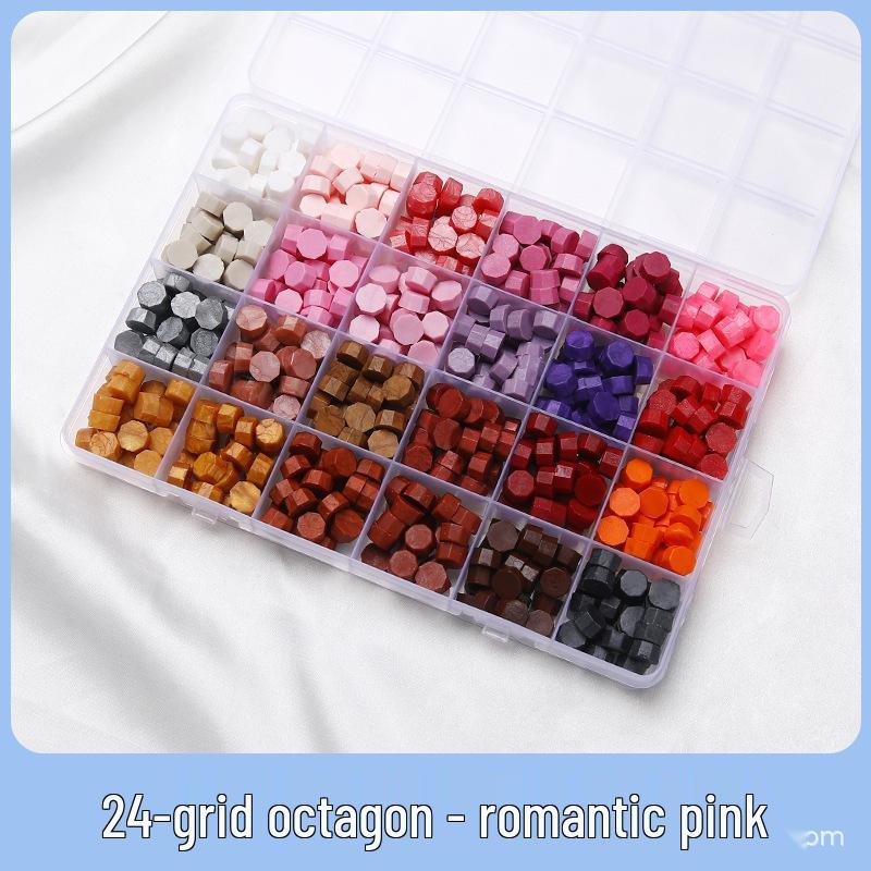 24-Color Sunflower Seal Wax Pearlescent Particles
