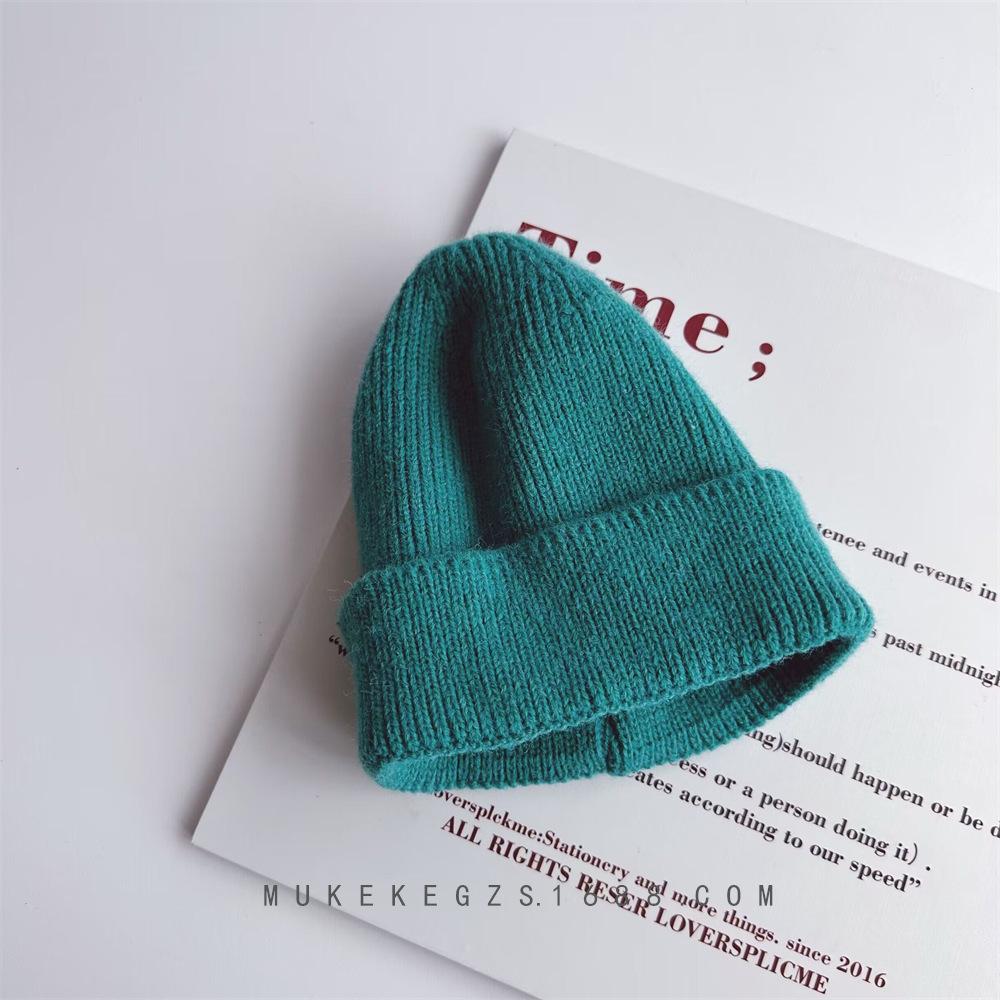 Kids Beanie Solid Color Knitted Baby Winter Hats For Children Warm Crochet Boys Girls Hat Toddler Cap Baby Bonnet Gorras Gorro