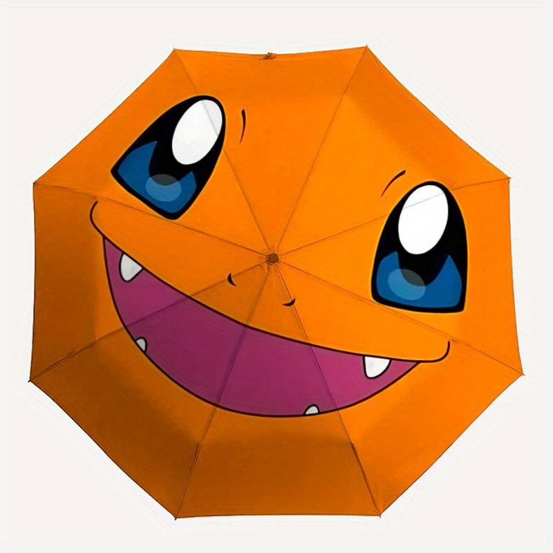 Charmander Pokémon Automatic Open Umbrella Compact Foldable Design, Durable Fabric for Casual Birthdays, Christmas s a0820087