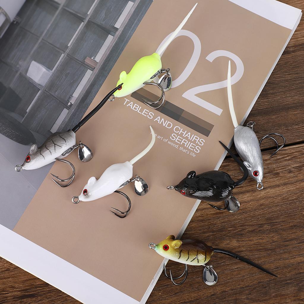 6 Pcs 5.5cm10.5g Sequin Artificial Frog Fishing Lures Hard Baits with Hooks Fish Tackle Accessories