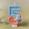 Creative Handmade Digital Candle Birthday Cake for Party Birthday, Cute Candle Accessories for Children's Birthday Celebration