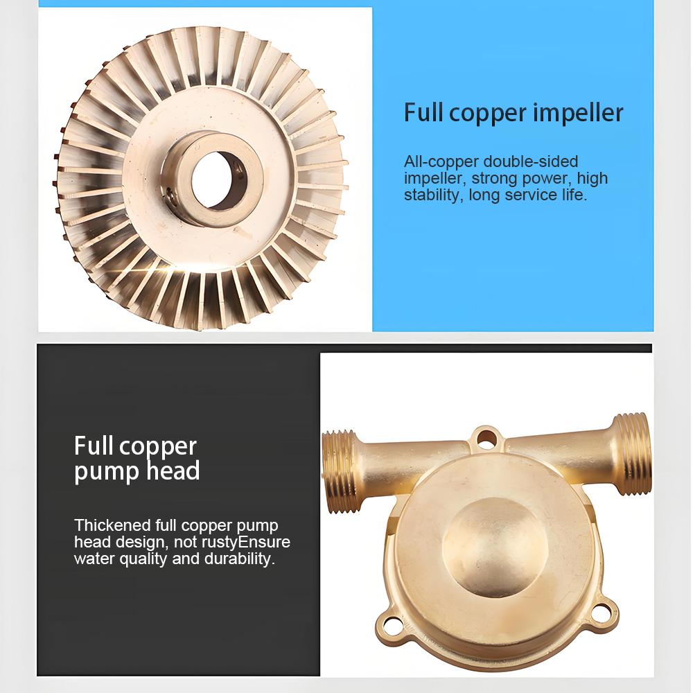 220V Solar Water Heater Home Booster Pump Automatic Piping Pressurized Pump Tap Water Booster Pressurized Water Pump