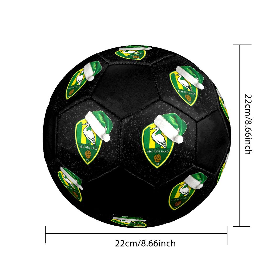 ADO Den Haag Soccer Ball Colorful All Ages Machine Stitched PVC Competition Ready Durable High-Bounce.SIZE5