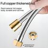 Reinforced Handheld Shower Head Hose Brass Nut Replacement Hose Universal Shower Hose  Home Hotel