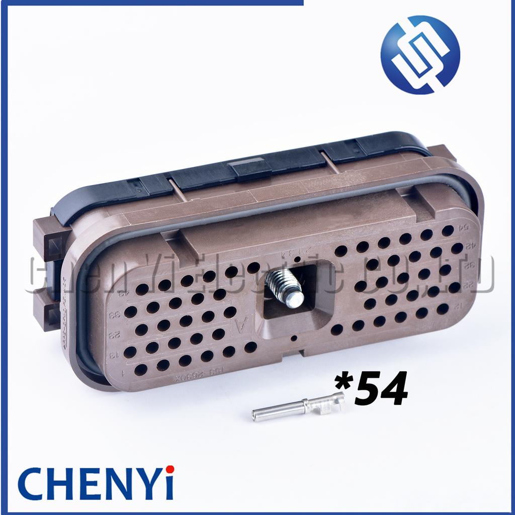 54 Pin auto Waterproof Wiring Connector For CAT Carter Excavator Computer Version Plug 153-2630 153-2620 163-6637 E320C E320D