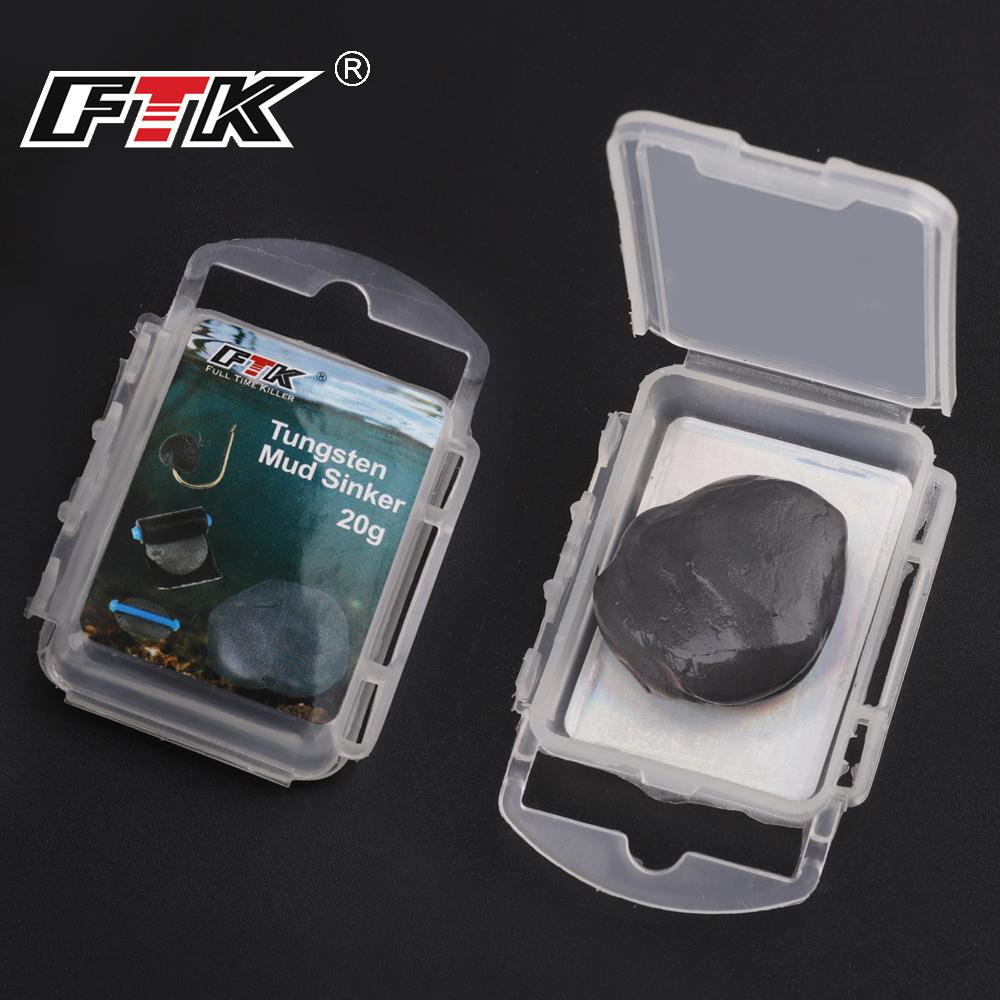FTK 1pc/3pcs/5pcs 20G Fishing Find Bottom Counterweight Tungsten Mud Sinker Washable Shaping Lead Skin Pendant European Counterweight