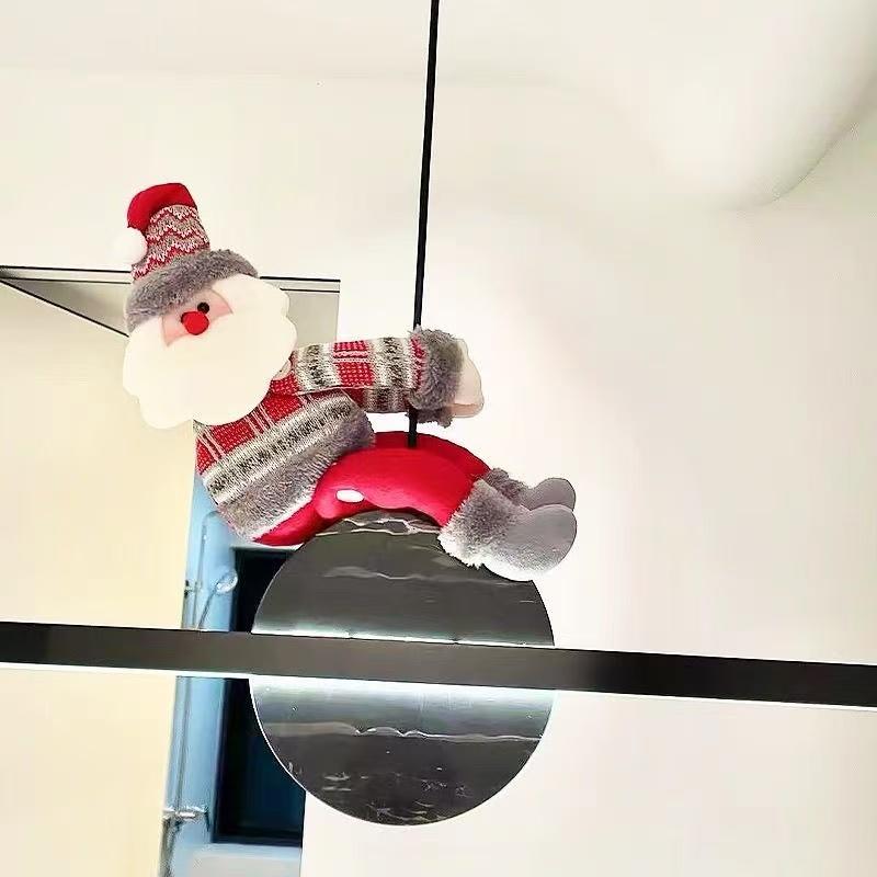 Santa Claus Christmas Atmosphere Chandelier Decoration Cute Santa Claus Curtain Buckle Christmas Pendant Gift Decoration