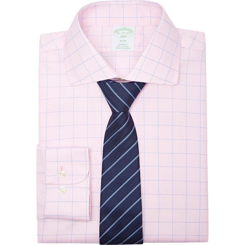 Brooks Brothers Men s Luxury New Oxford Plaid Shirt 42 16/2