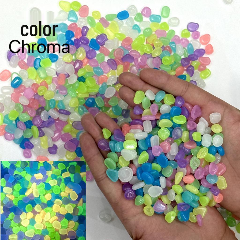 5-8mm Luminous Artificial Fluorite Pebbles for Aquariums and Gardens