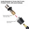 Pressure Washer Hose Adapter 1/4 Quick Connect With Valve to Control Water Flow for Karcher Lavor Nilfisk Parkside Bosch AR Hose