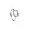 The Same Ring Women's Niche Design High-end Cat Versatile Adjustable Gold Ring