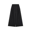 High Waist Loose Autumn Black Drape Mop Suit Pants