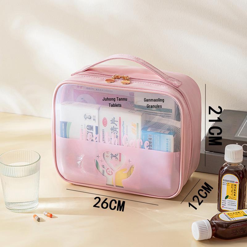 Foldable Large-Capacity Medicine Box: Dustproof & Moisture-Proof First Aid Travel Storage Bag