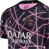 Jordan Academy Paris Saint-Germain Quick-Dry Fitted Short Sleeve Football Shirt Men Tops Black Sunset-Red Digital-Pink IF3971-011