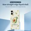 For iPhone 17 Case Avocados Pattern Printing Straight Edge TPU Phone Back Cover