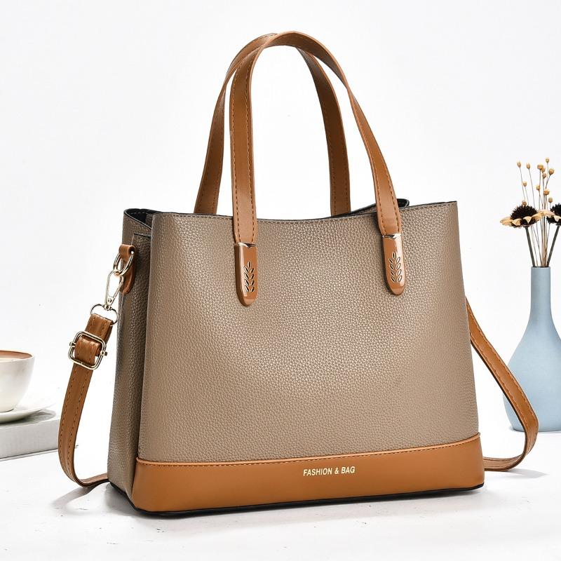 Fashionable Women's Shoulder Bag Hot Sale of The Season New Style Versatile Handbag PU Leather Large Capacity Female Tote Sac