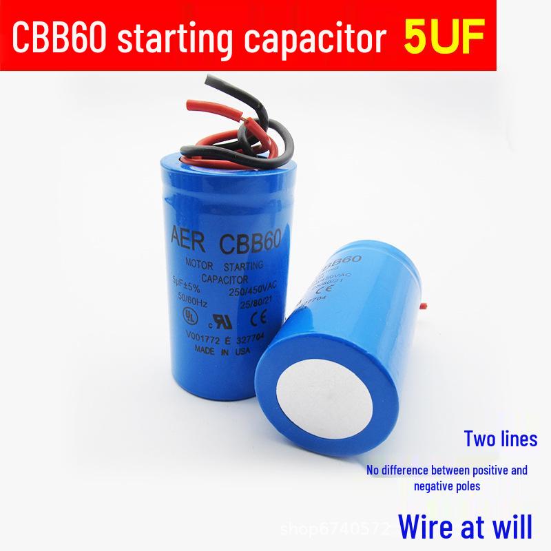 Washing Machine Start Capacitor CBB60 3-20UF for Spin Dry/Dehydration