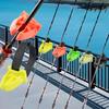Adjustable Fishing Poles Clamps Nonslip Universal Fishing Rod Stand Portable Poles Rack Baits Holder With Fastening Strap