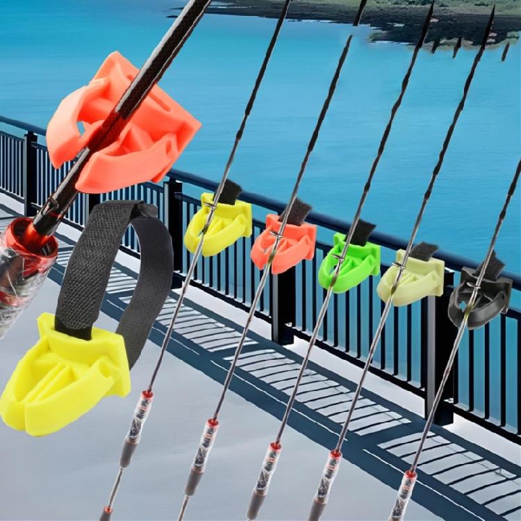 Adjustable Fishing Poles Clamps Nonslip Universal Fishing Rod Stand Portable Poles Rack Baits Holder With Fastening Strap