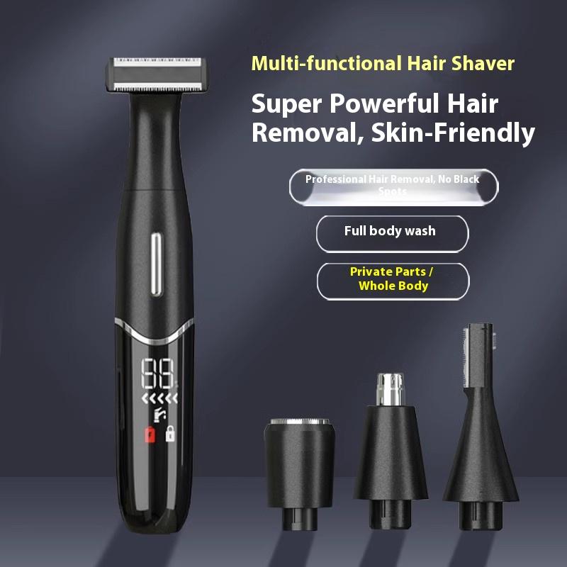 6-in-1 Electric Shaver Bikini Trimmer Body Trimmer for Facial Underarm Leg Hair Removal Grooming Tool