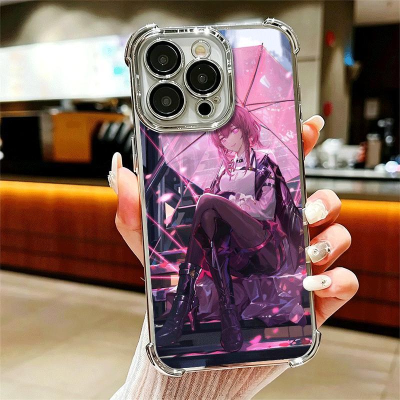 

Чехол для телефона Honkai Star Rail Kafka с покрытием для iPhone 16 17 Pro Max Air 16E 14 15 Plus 12 13 Mini, противоударный, с покрытием Airbag iPhone 16 Plus