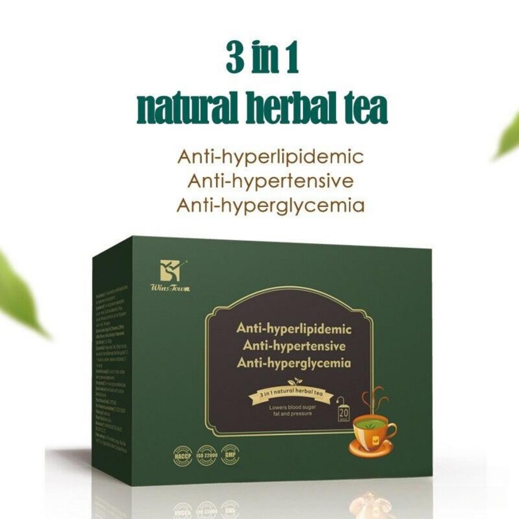 3 in 1 Natural Herbal Tea Anti-hyperlipidemic hypertensive hyperglycemia