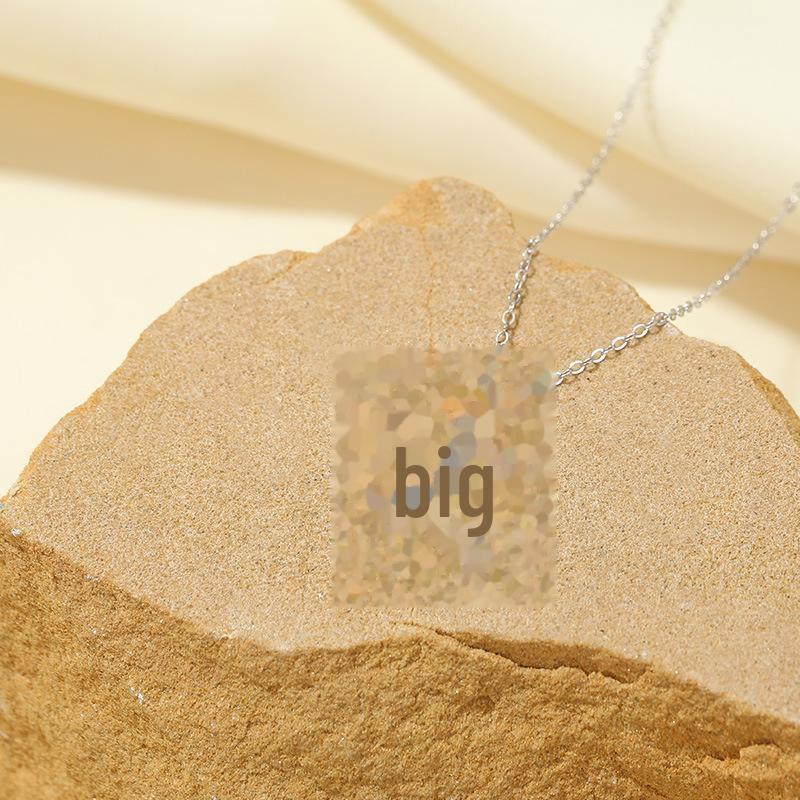 Banyan Tree S925 Silver English Letter Pendant Necklace - Simple, Elegant Style for Mother's Day