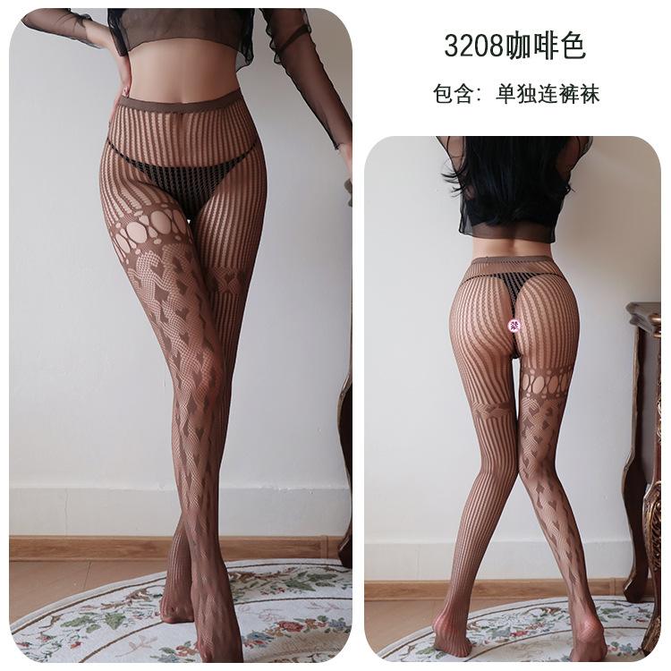 Sex underwear fishing net socks stockings women's thin lace pantyhose large size bottom fishing net socks